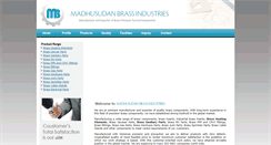 Desktop Screenshot of madhusudanbrass.com